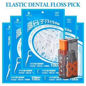 50-1000개 초박형 치실 플랫 덴탈 플로스 일회용 이쑤시개 휴대용 잇몸 청소 도구