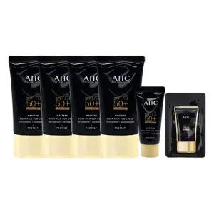 AHC 마스터즈 아쿠아 리치 선크림 대용량 썬크림 60ml 4개+10ml+샘플