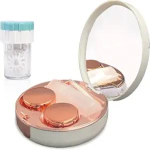 닥터세멜리 콘택트 렌즈 케이스/여행 키트 물 누출 방지 휴대용 박스 거울 핀셋 리무버 도구 솔루션 보틀