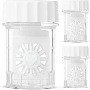 스포츠 비전의 콘택트렌즈 케이스 3개 과산화물 용액용 아님 다목적 이 회전하지 않습니다