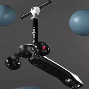 3발킥보드 성인 세발 산책 스쿠터 블랙 3륜 레저 킥보드 경량 중학생 중고등학생 전동