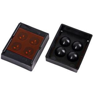 베니어 박스 차광 조명 보관 케이스 혼합 송진 쉐이드 라이트 후드 정리함 도구, 4 홀