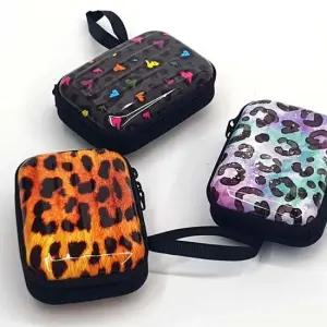 미니 가방 하드파우치 작은 레오파드 여행 소품보관 동전지갑 미니파우치 이너백 작은파우치 화장품파우치