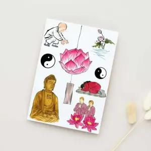 [에스에스_62]불교 문신스티커 타투스티커 순간을 담다