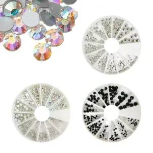 [에스에스_62]컷 스톤 세트 네일스톤 크리스탈 블랙 등 3종