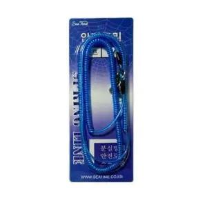 바다낚시 ST 파란색 안전고리 낚시 등산 용품 스프링줄(2m)