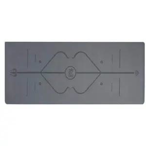 TBZ 논슬립 PU-고무 요가매트 183x68cm 5mm 그레이 홈짐