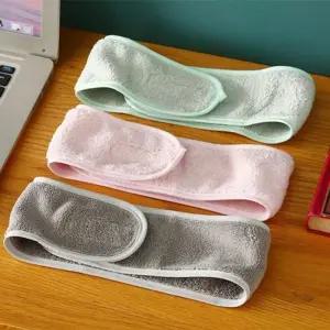 [에스에스_62]세안용 간편 헤어머리띠 극세사 세수머리띠