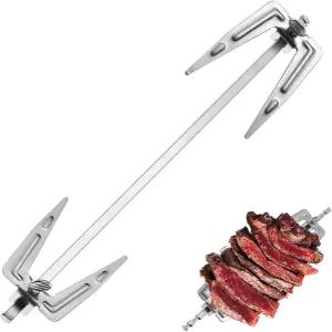 에어프라이어 및 그릴용 CAXUSD 스테인리스 스틸 로티세리 포크 파워 호환되는 범용 BBQ 치킨 주방