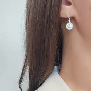 [하프클럽/]여성 지르코니아 드롭 착용 큐빅 일상 귀걸이