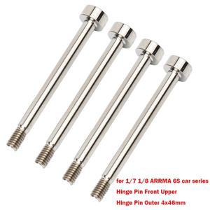 티타늄 합금 힌지 핀 전면 상단/외부 4x46mm 1/7 ARRMA 6S EXB 자동차 TYPHON MOJAVE NOTORIOUS FIRETEAM