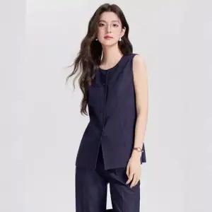 여친 오피스룩 정장세트 민소매 정장 조끼 세트 봄여름 아우터 BE2