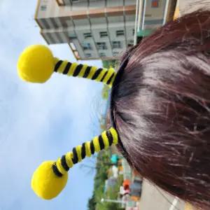 인생사진 꿀벌 스프링 머리띠 졸업사진 체육대회 발표회 행사 놀이동산