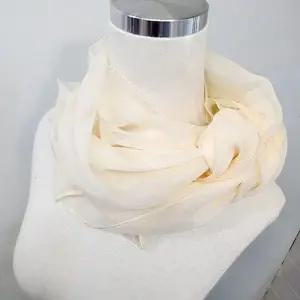 [에스에스_63]무지 악세서리 화이트 간절기 스카프 숄