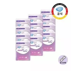 아이디 라이트 여성용 기저귀 요실금 패드 중형 20개입 12개 MNS