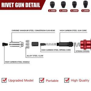 리벳팅 기계 전동 어댑터 가정용 2.4mm-3.2mm-4.0mm-4.8mm 도구 무선