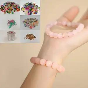 [에스에스_63]구슬 팔찌 키링 목걸이만들기 우레탄실 유리