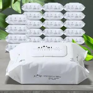 [에스에스_63]종이물티슈 유아물휴지 센스샤워 100매 20팩