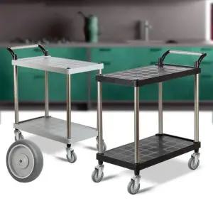 [에스에스_63]식당카트 회색바퀴 웨곤 무빙카트 써빙카 2단