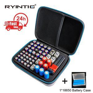 휴대용 53Pcs 방수 배터리 주최자 보관 케이스 18650 AA 9V 차고 컨테이너 상자 홀더