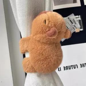 커튼홀더 커텐묶기 카피바라인형 고리 곰인형커튼집게 고리 장식 커튼 곰인형