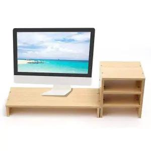 TBZ 책상정리 사이드수납 모니터 받침대 19.5x49.5x7.5cm