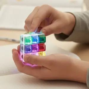 딸깍이  키캡 LED9구 테트리스게임1p  9구 판촉물   9p 반짝이 키보드  열쇠고리