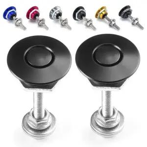 본넷덕트 차량용 앞 범퍼 후드 핀 알루미늄 푸시 버튼 빌렛 퀵릴리즈 레이싱 엔진 보닛 잠금 래치 클립 바