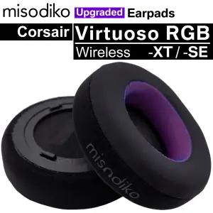 Misodiko Corsair Virtuoso RGB 무선 SE/XT 게임용 헤드셋용 업그레이드된 이어패드 교체