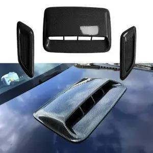 본넷덕트 40cm 차량용 에어 플로우 흡기 후드 스쿱 보닛 벤트 스티커 커버 차량 기어