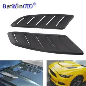 본넷덕트 ABS 차량용 공기 흡입 스쿠프 보닛 후드 벤트 전면 포드 머스탱 2015 2017 패널 트림 2개