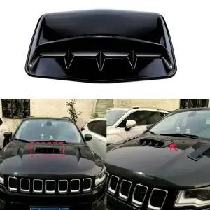 본넷덕트 블랙 후드 스쿠프 차량용 벤트 공기 흡입 그릴 입구 트림 커버 터보 보닛