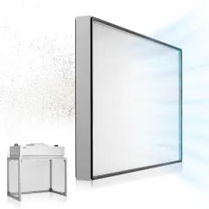 VEVOR 층류 후드 필터 46.02 x 21.85 3.15 인치 49.65 40.55 인 FUU 팬 유닛에서 0.3 m 크기의 입자 유리