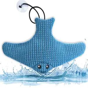 HSDMDMS 온수 욕조 디스케일러 - 대형 비행 물고기 부유 스펀지 재사용 가능한 디스케일링 물을 깨끗하게