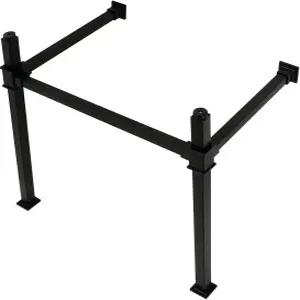 킹스턴 브라스 VPB3328SQ0 모나크 28인치 스테인리스 스틸 콘솔 싱크 레그 매트 블랙