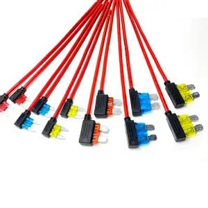 휴즈홀더 마이크로 ATM APM 미니 미디엄 심플 안전 차량용 퓨즈 거치대 추가 회로 탭 어댑터 10A 15A 20A