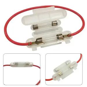 휴즈홀더 30MM 오토바이 유리 퓨즈 홀더 상자 차량용 트럭 스쿠터 보험 화이트 플립 쉘 땅콩 선체 보