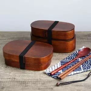 일본식 원목 나무 우드 도시락 과일 초밥 찬합 도시락통