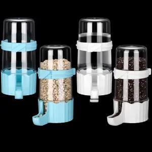 위우데이 자동 새 모이통 케이지 물 디스펜서 햄스터 공급자 액세서리 음용병 앵무새용 귀여운 스타일