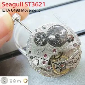 호환  시걸 ST3621 ETA 6498 수동 식 무브먼트 6시 방향에 작은 초침 17석 메커니즘