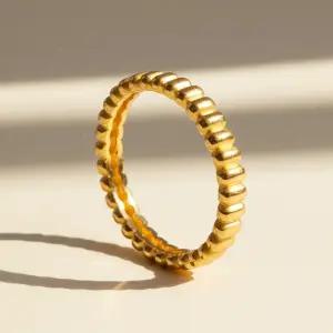 24K 순금 마티아 라인 콰트로 톱니 반지 레이어드 데일리 링 선물