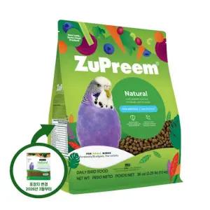 [애니몰파크]쥬프림 내추럴 소형조 앵무새 펠렛 1kg 잉꼬 사료 먹이