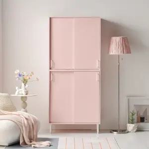 피치 슬라이드 미닫이 도어 높은 2단 수납장 800 1color