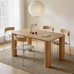 노바 카라 1400 4인 원목 식탁세트 의자4개)