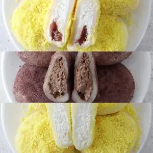 고수록 크림찹쌀떡 3종 (크림치즈/초코크림/딸기크림 각 1봉)