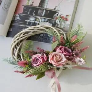 조화 벽장식 플로라 1P 벽걸이 장식 꽃 리스 가랜드