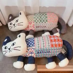 고양이모양 쿠션 침대등받이 고양이발 쇼파 허리받침