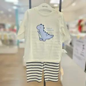 [아가방]귀여운 공룡나염이 들어간 면 100 무형광 7부내의_ESS