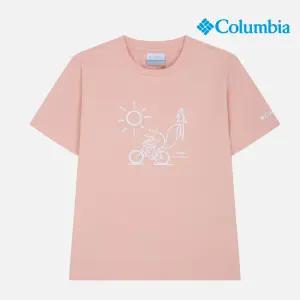 키즈 소로나 그래픽 반팔티셔츠_피치 (C72-YKD614)