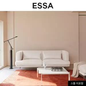 [에싸] 코르티나 3인 리브 패브릭 소파+막대쿠션2개